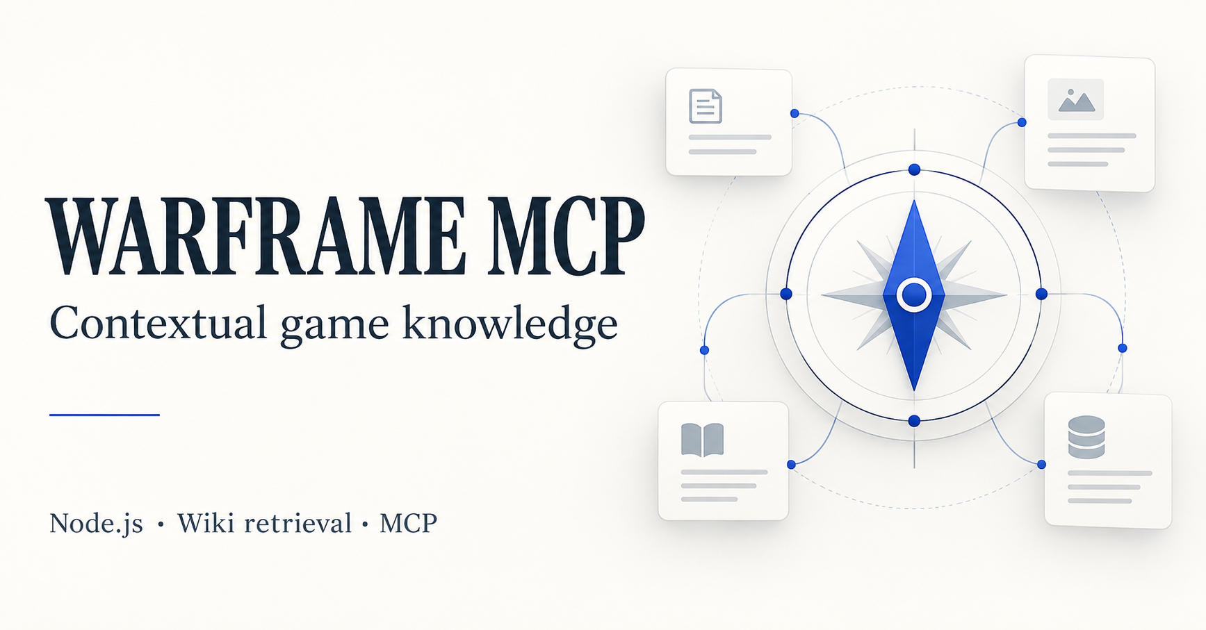 Warframe Guide MCP: illustrated project cover